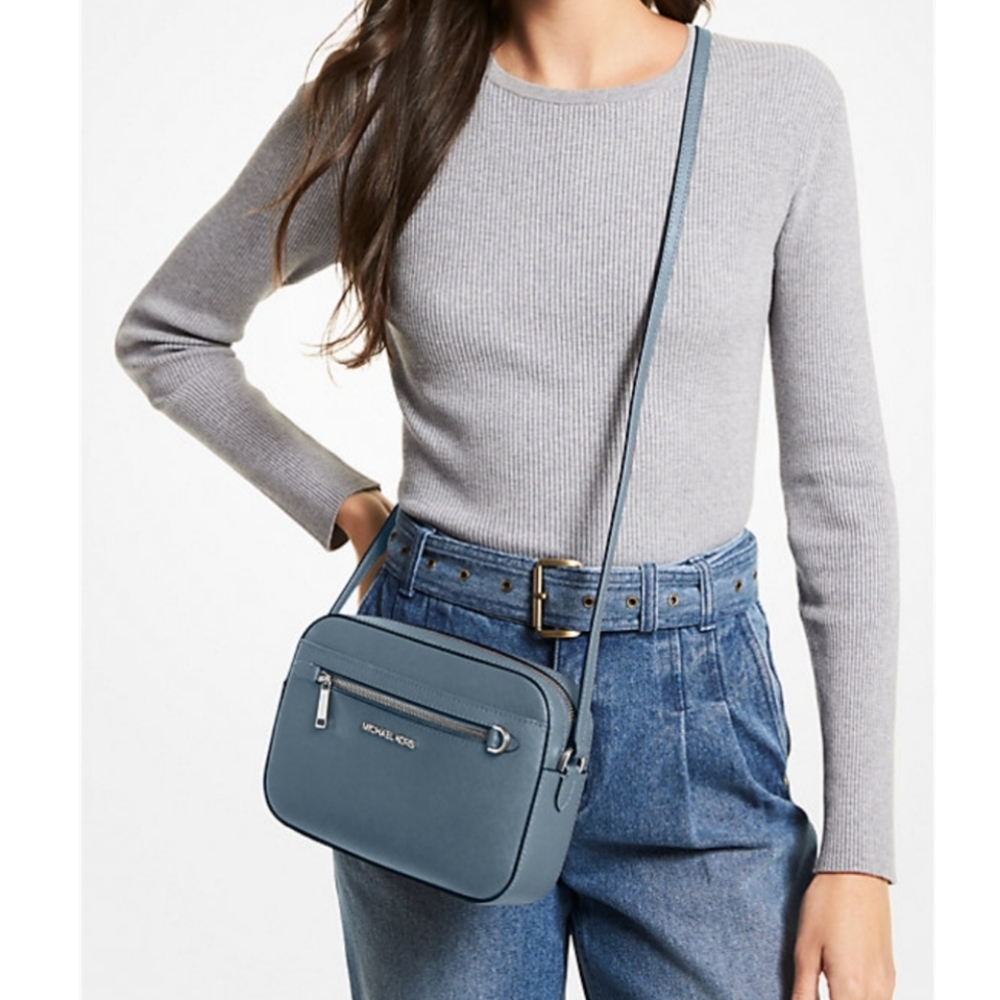 Michael Kors Jet Set Large Saffiano Leather Crossbody Bag